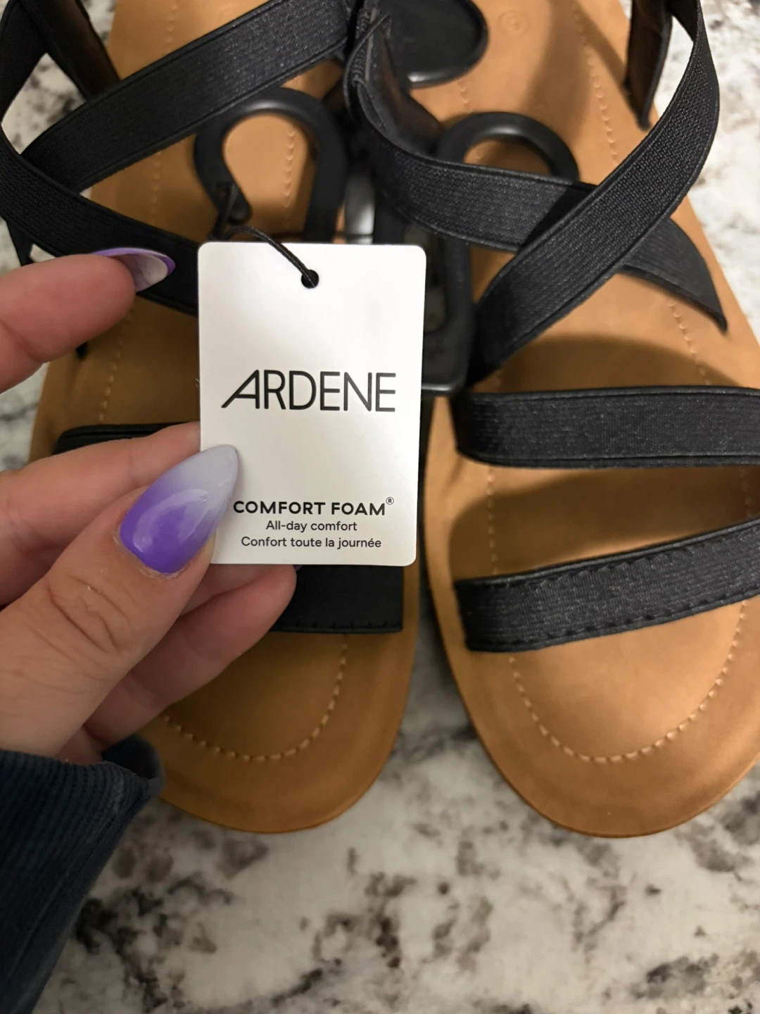 Ardene Black Comfort Foam Sandals - photo 2