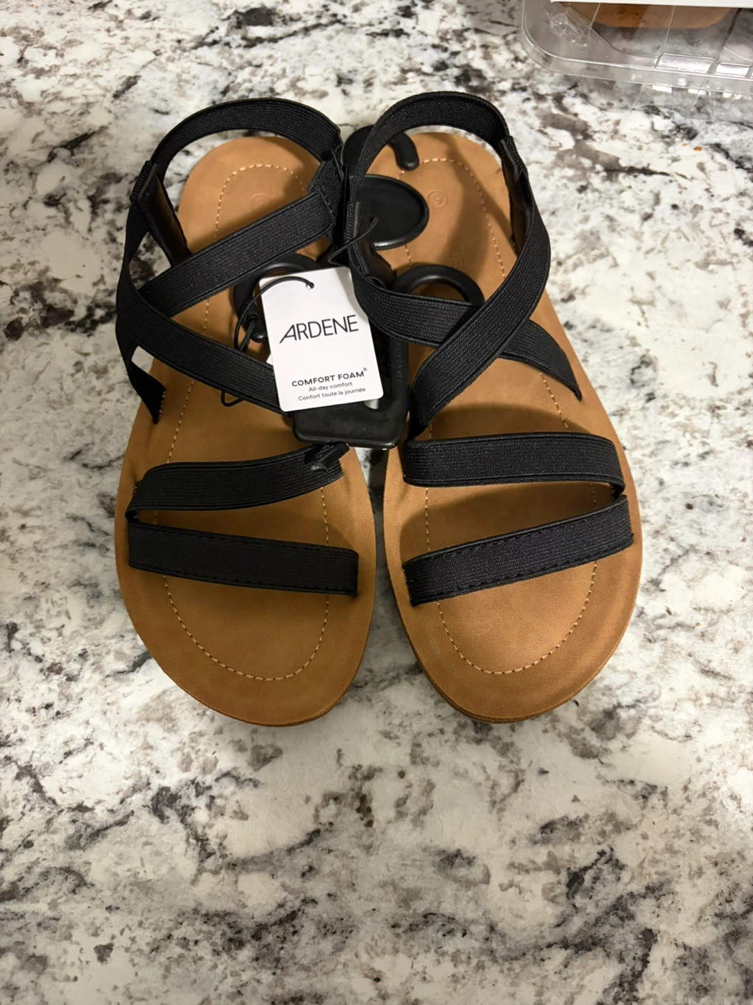 Ardene Black Comfort Foam Sandals