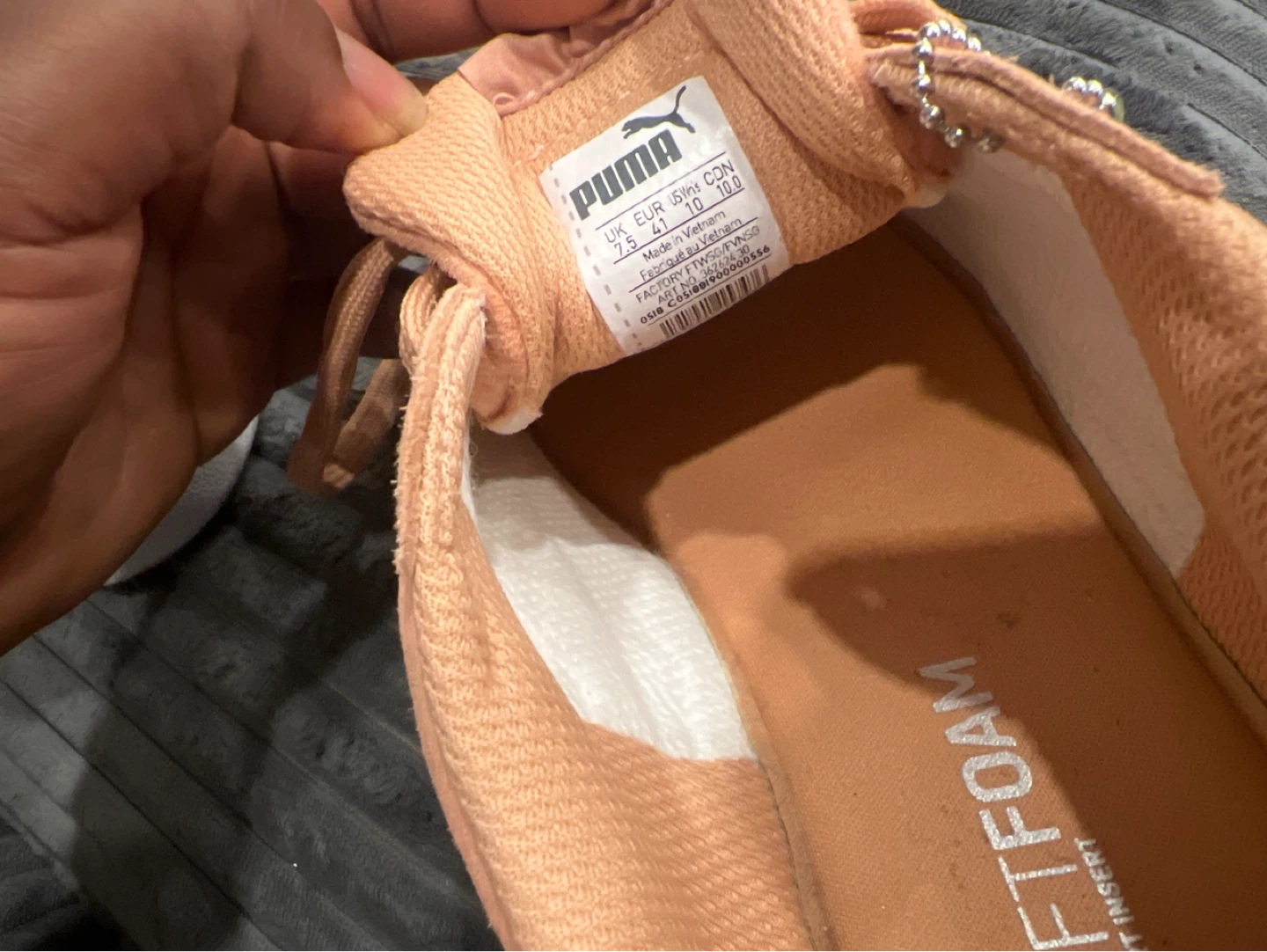 Puma Suede Classic Peach Sneakers Size 7.5 - photo 4