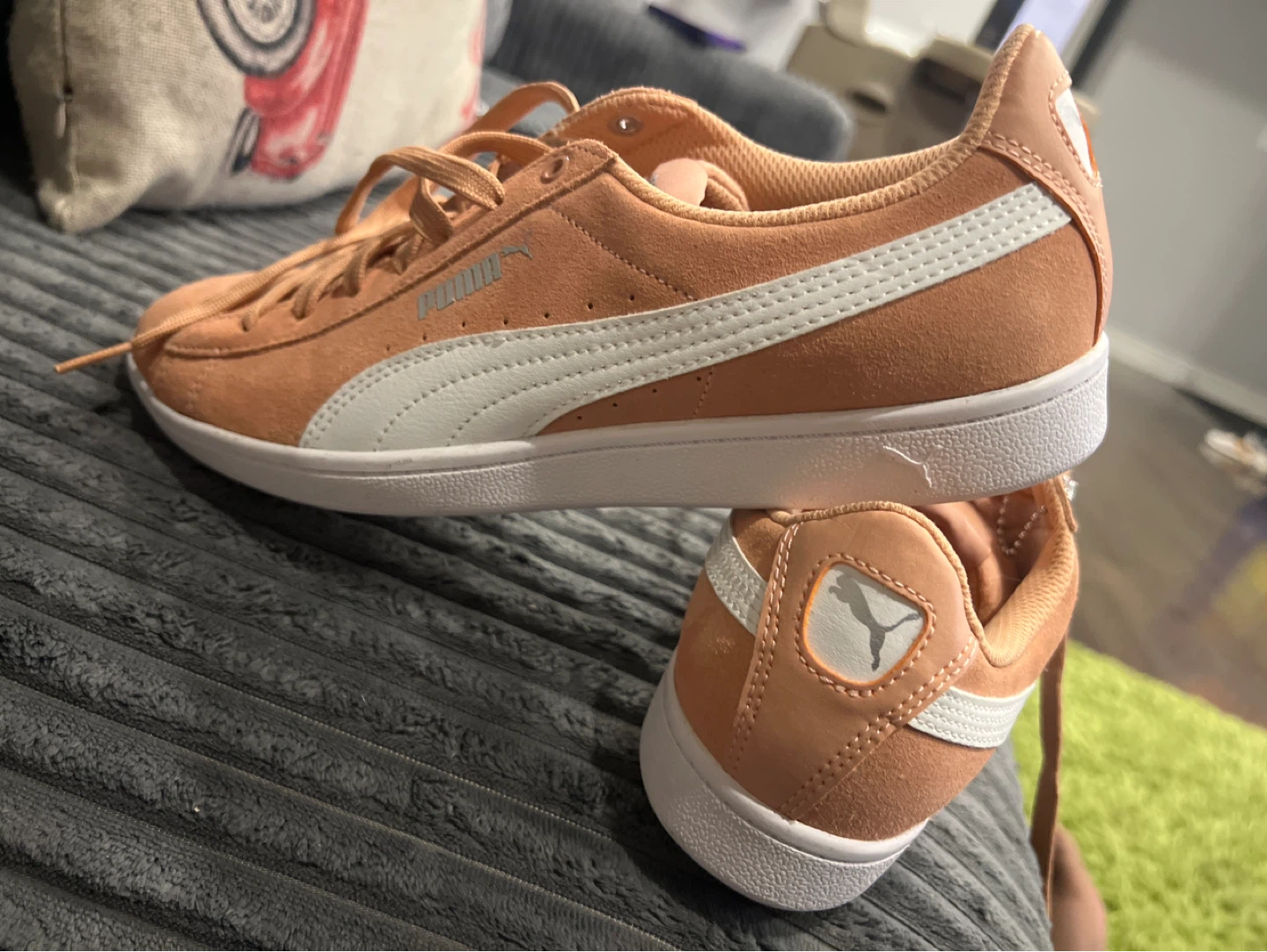 Puma Suede Classic Peach Sneakers Size 7.5 - photo 3