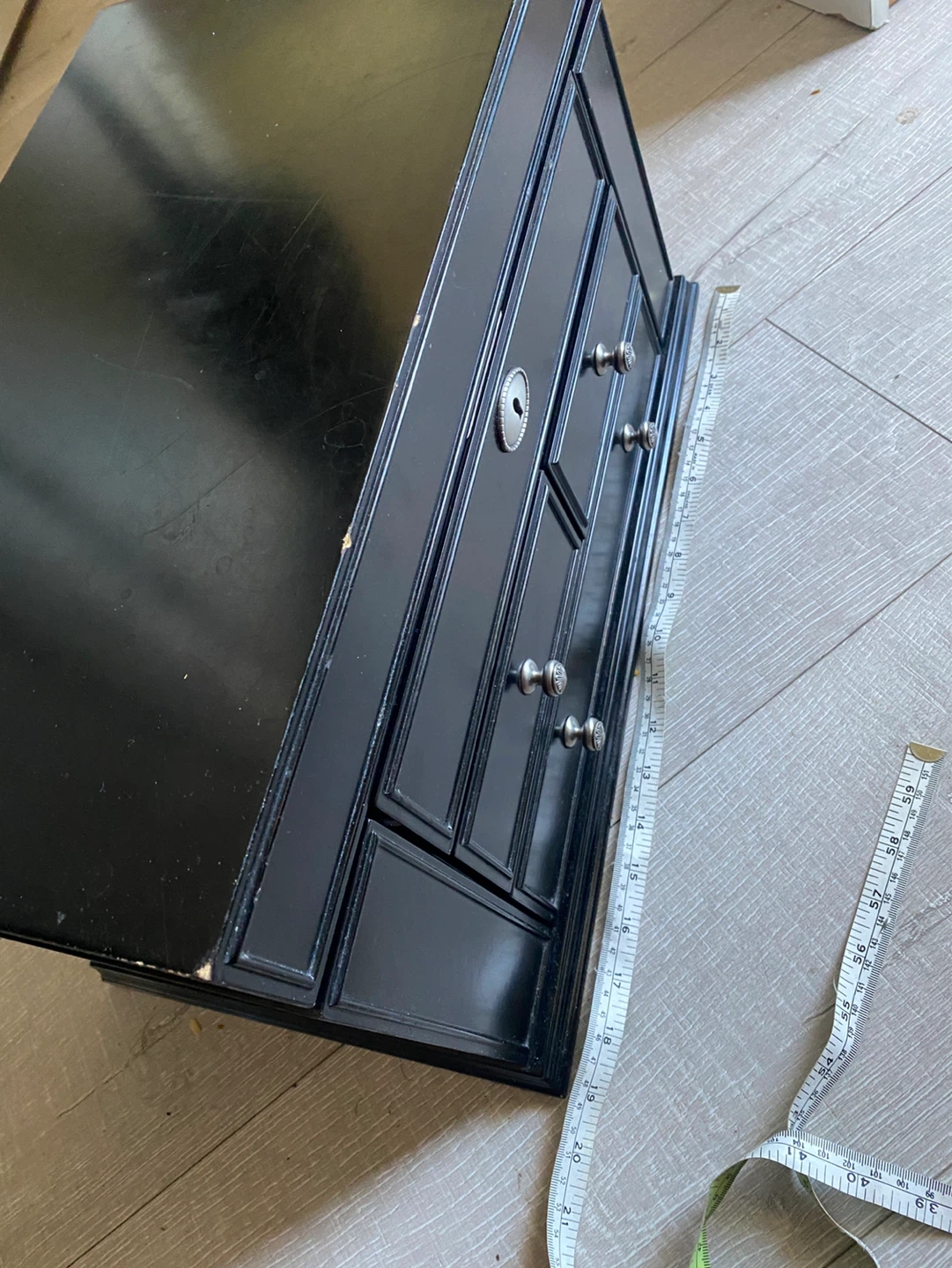 Black Jewellery Box with Mirror and Drawers - photo 5