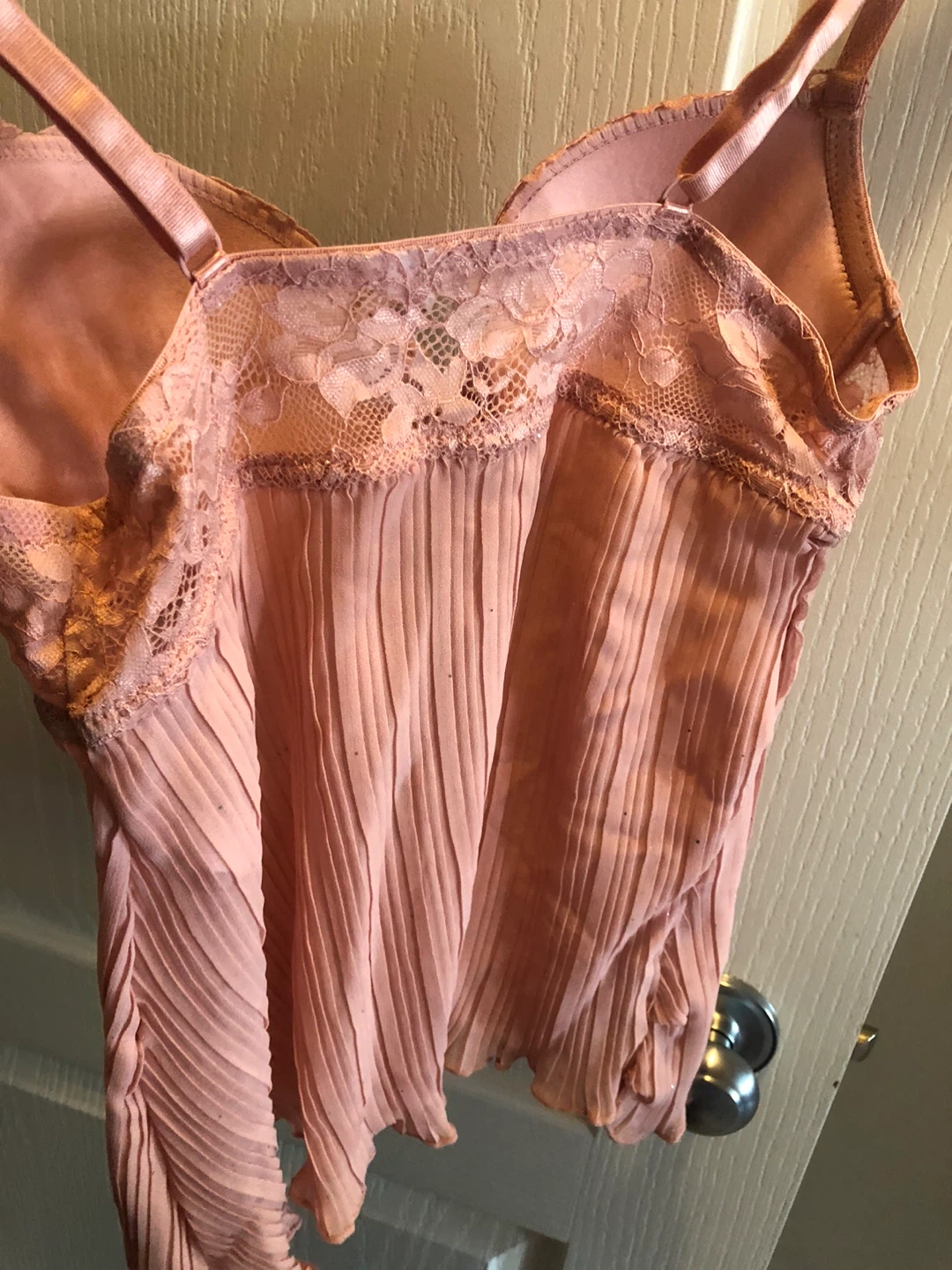 NEW Marilyn Monroe Pink Lace Babydoll Lingerie - Size M - photo 2
