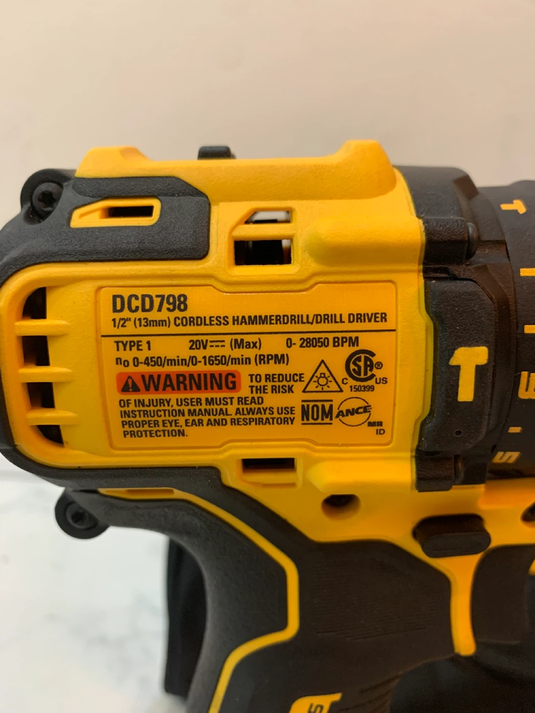 DEWALT DCD798 20V MAX Cordless Hammer Drill/Driver - photo 3