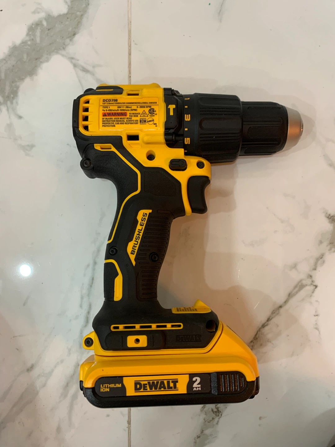 DEWALT DCD798 20V MAX Cordless Hammer Drill/Driver - photo 2