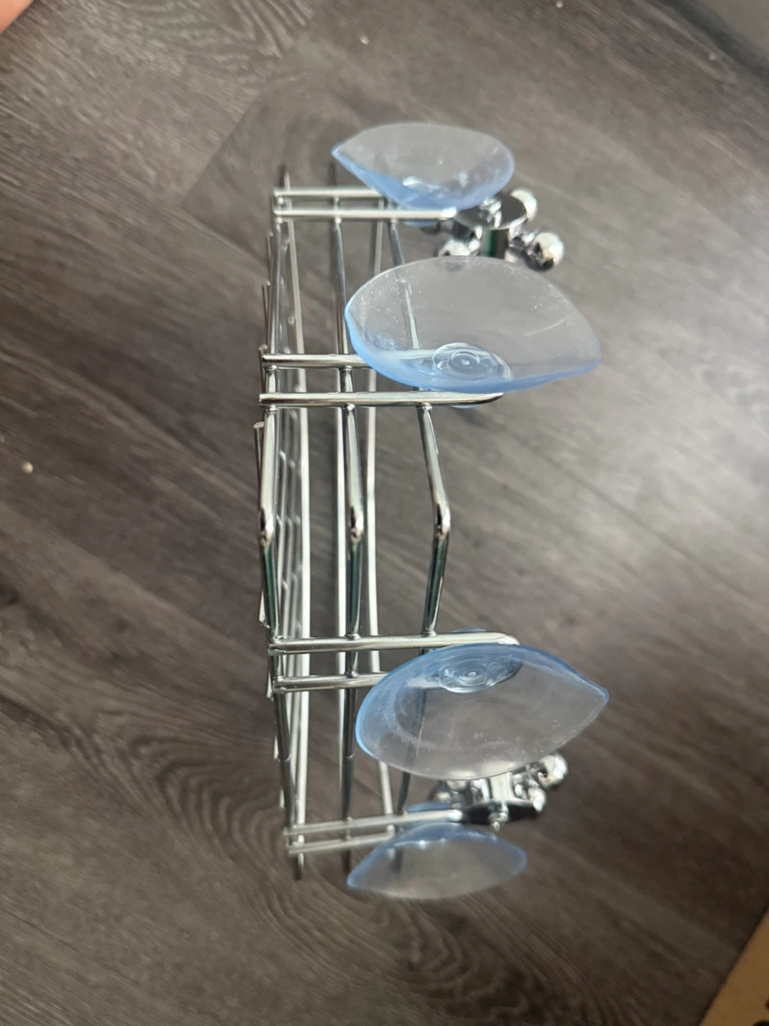 Chrome Corner Shower Caddy with Suction Cups - photo 2