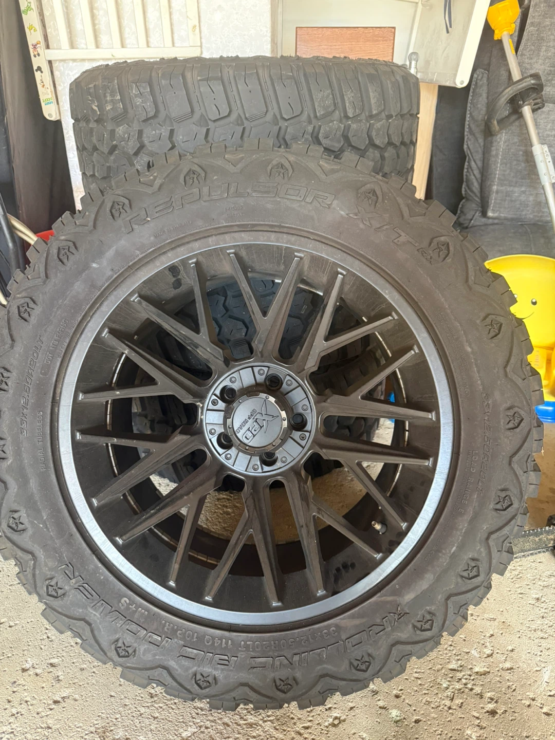 Fuel Off-Road Gripper M/T Tires with RBP Wheels - Set of 4