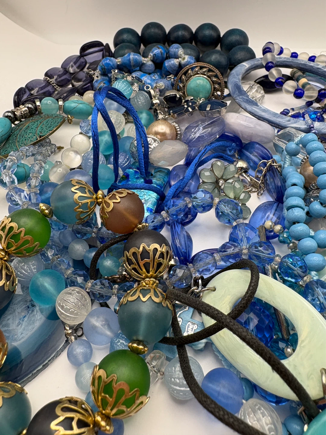 Blue Vintage Jewelry For Craft 500g - photo 4