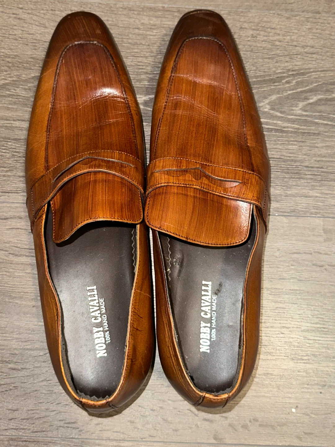 Nobby Cavalli Men's Leather Loafers - Size 45