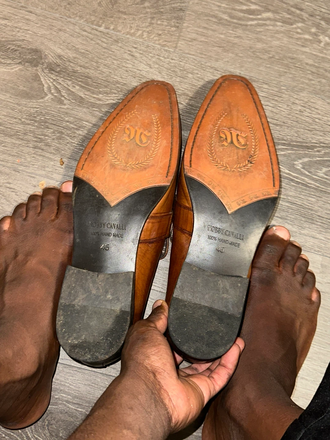 Nobby Cavalli Men's Leather Loafers - Size 45 - photo 3