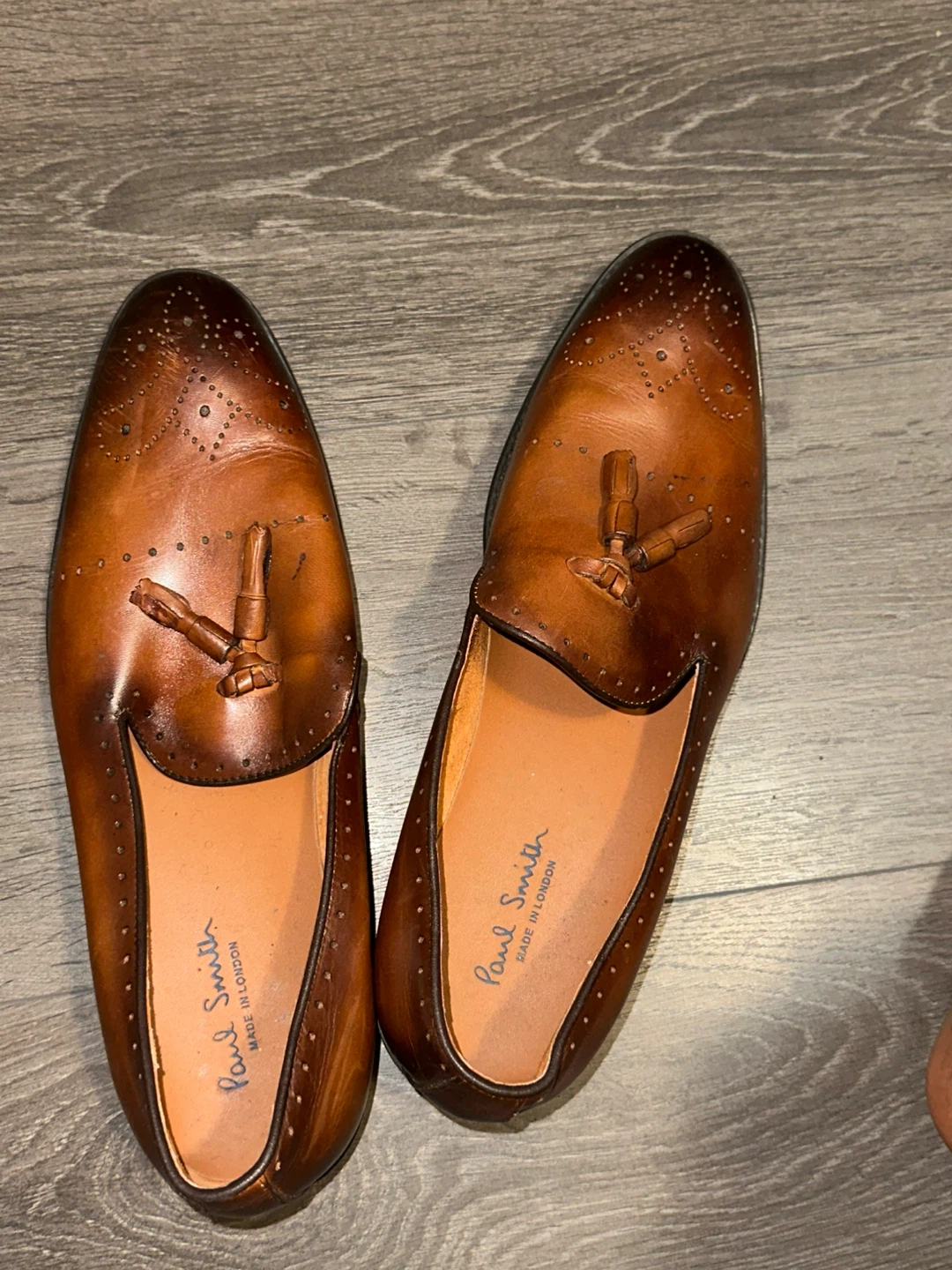 Paul Smith Men's Brown Leather Tassel Loafers
