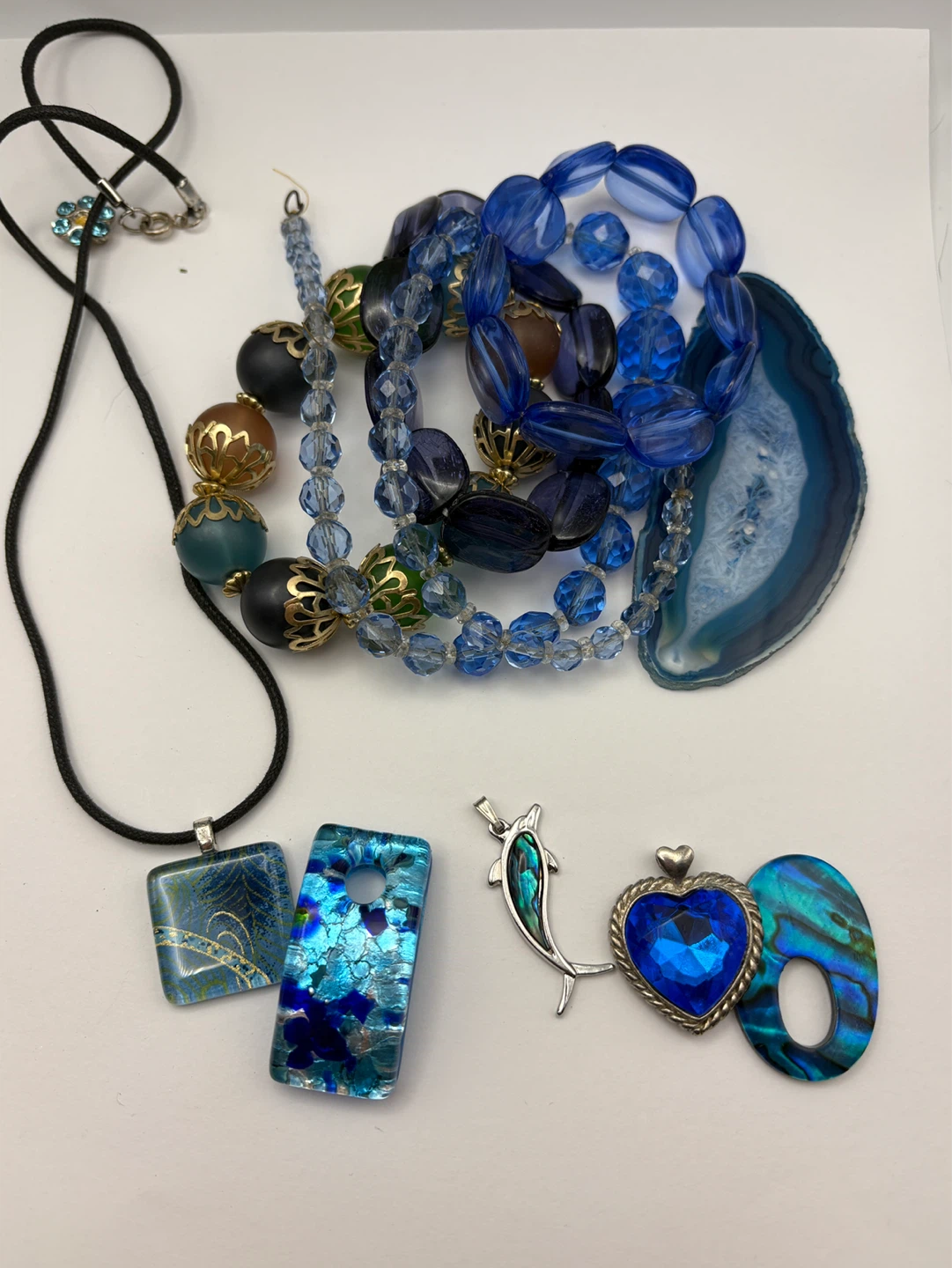Blue Vintage Jewelry For Craft 500g - photo 3