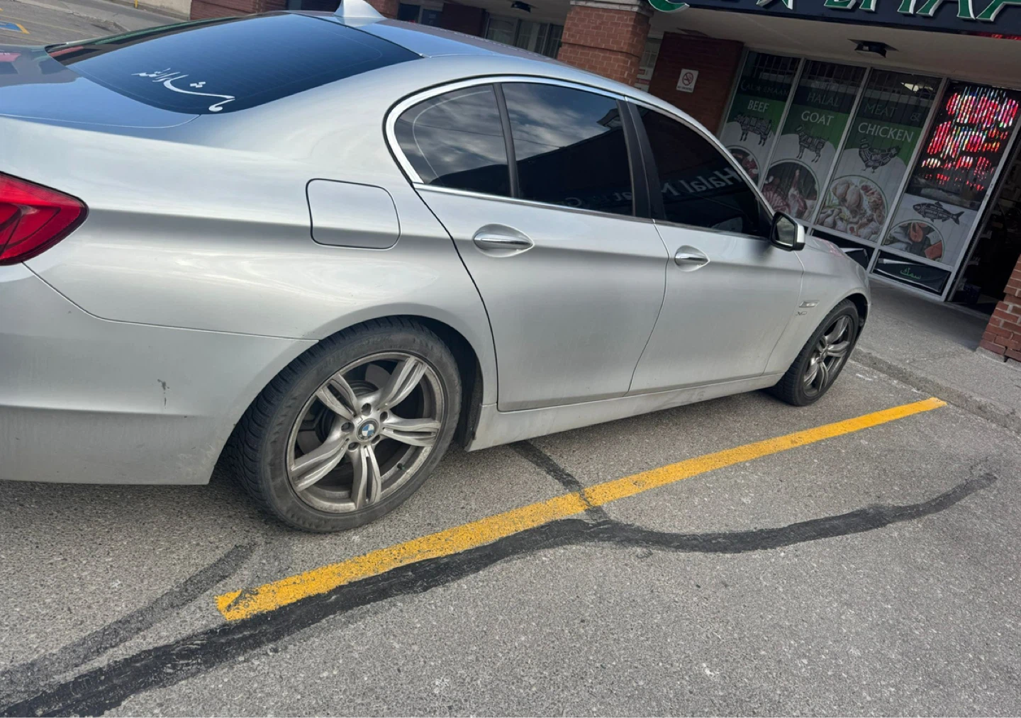 Silver BMW 528i Sedan