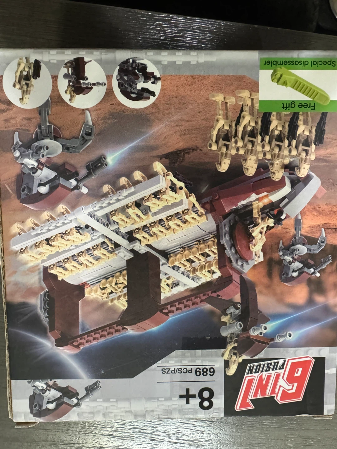 6in1 Fusion Building Blocks - 689 Pieces