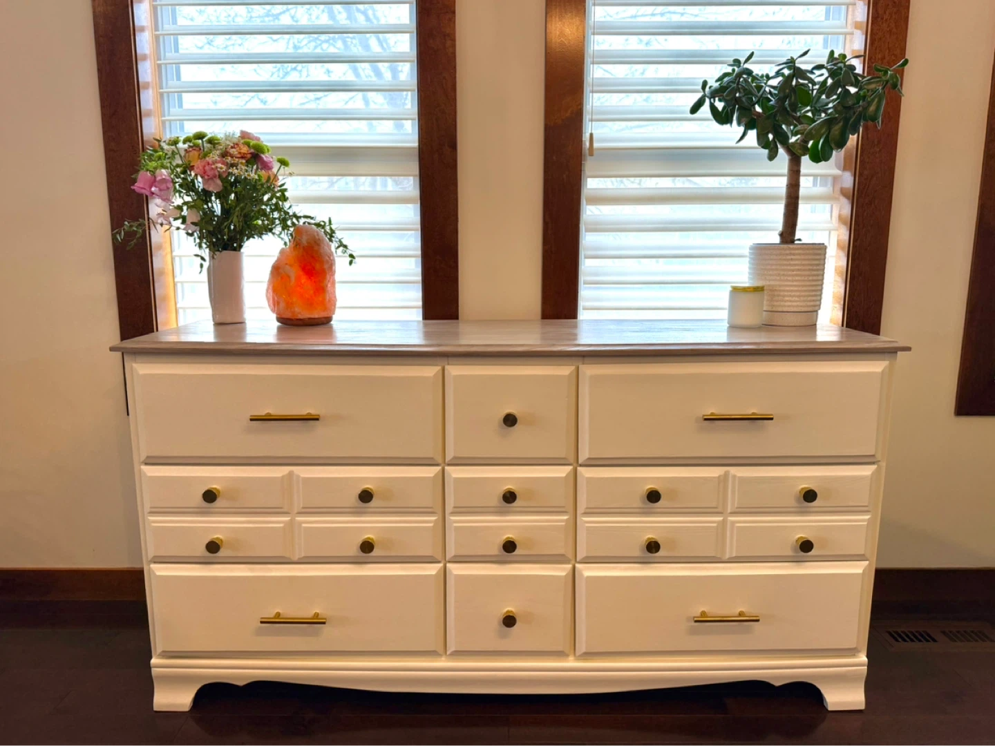 Modern Refinished Solid Wood Dresser | Canadian Made