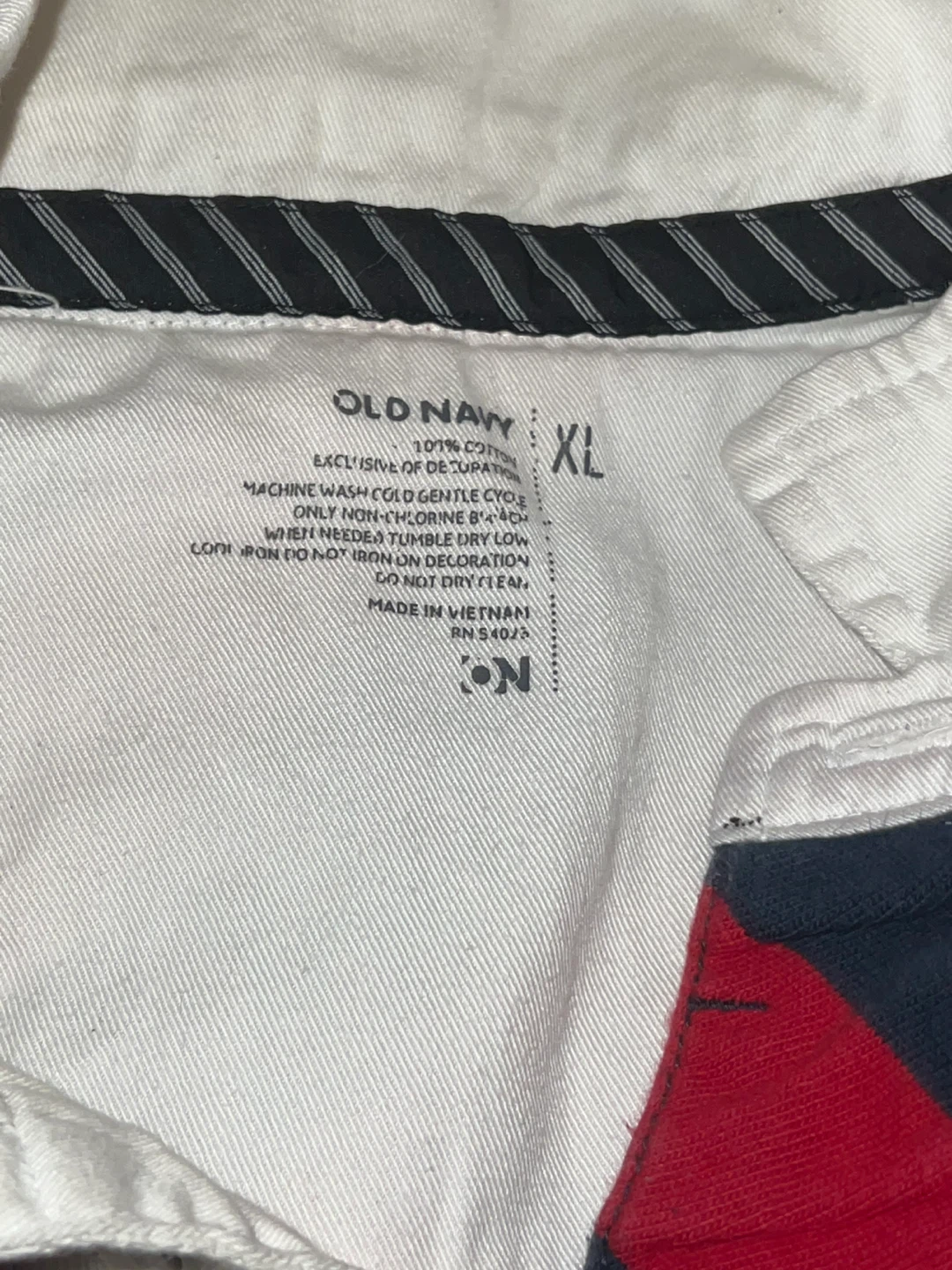 Old Navy Rugby Shirt - Red/Navy Striped, Size XL - photo 4