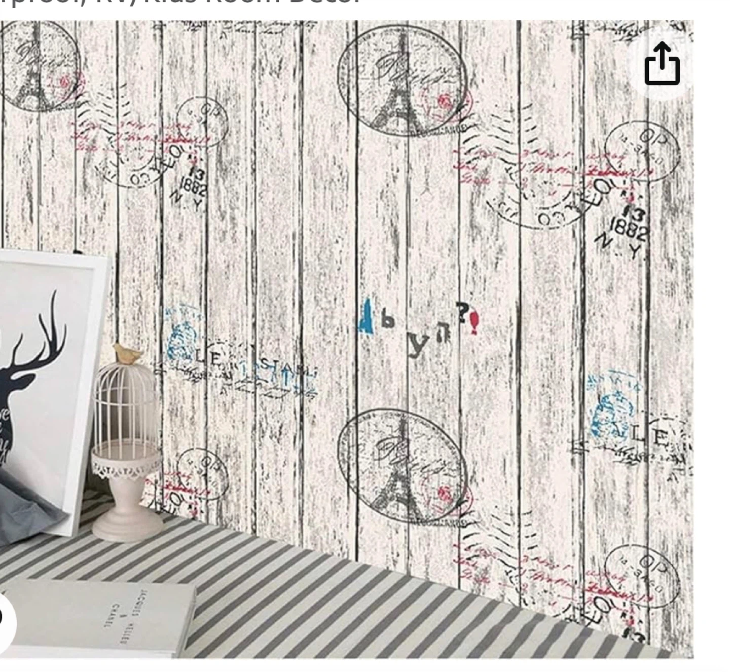 Vintage style peel & stick wallpaper rolls, 2 patterns - photo 2