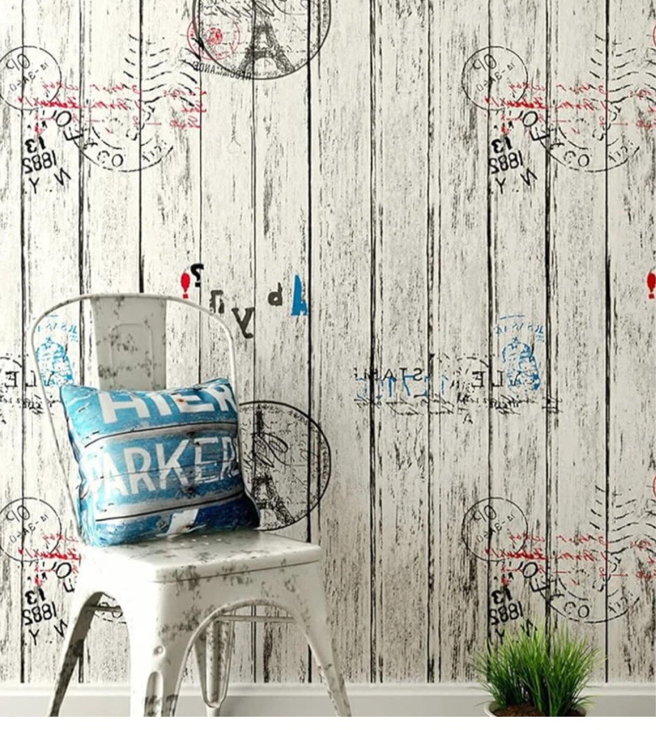 Vintage style peel & stick wallpaper rolls, 2 patterns - photo 3