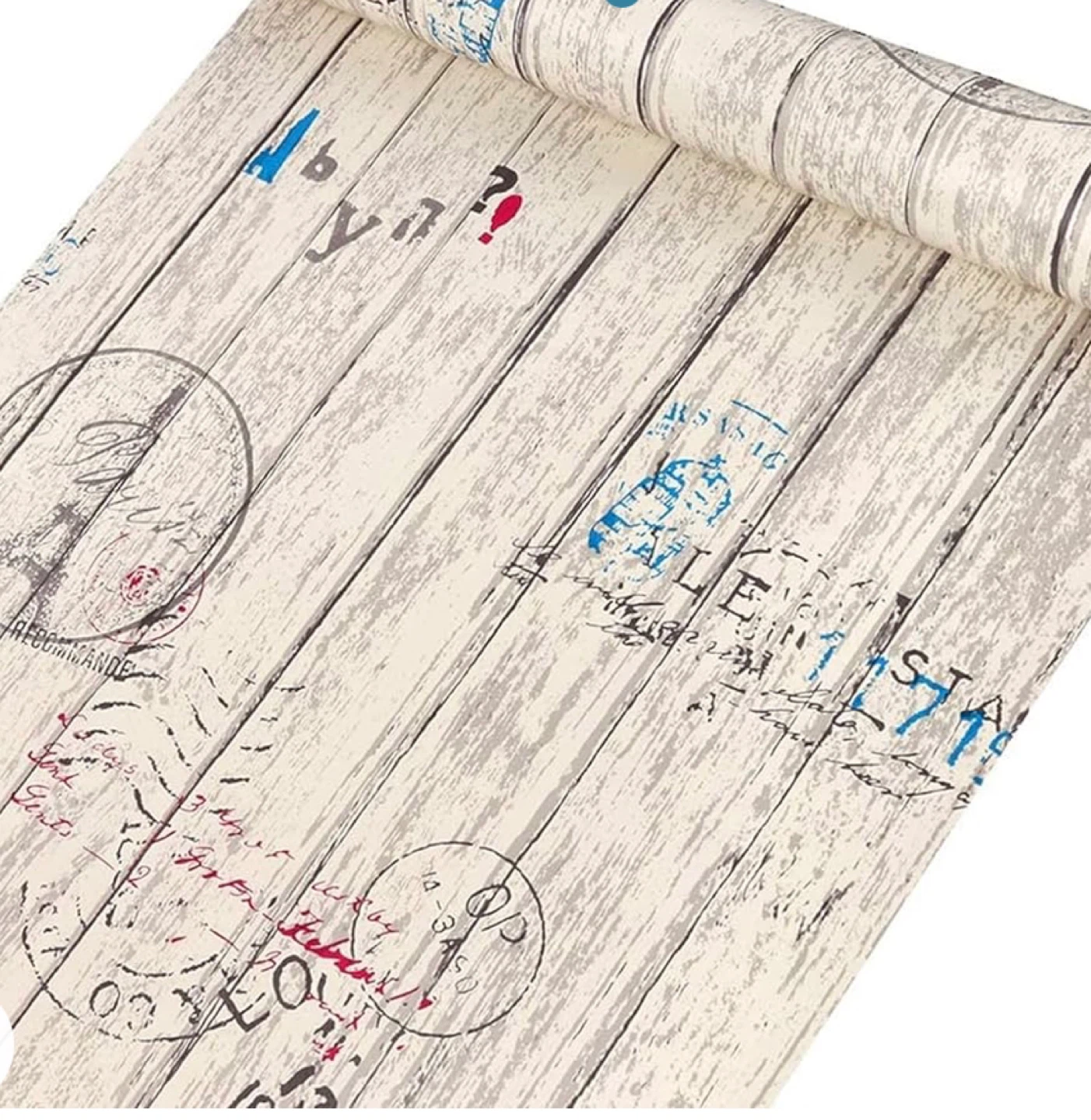 Vintage style peel & stick wallpaper rolls, 2 patterns