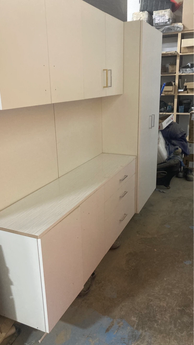 Garage cabinets white