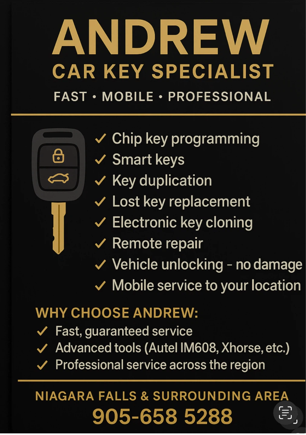 Andrew Car Key Specialist Services