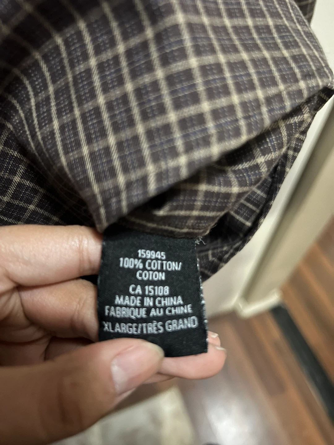 Mocha Brown Striped Button Up Kirkland - photo 3
