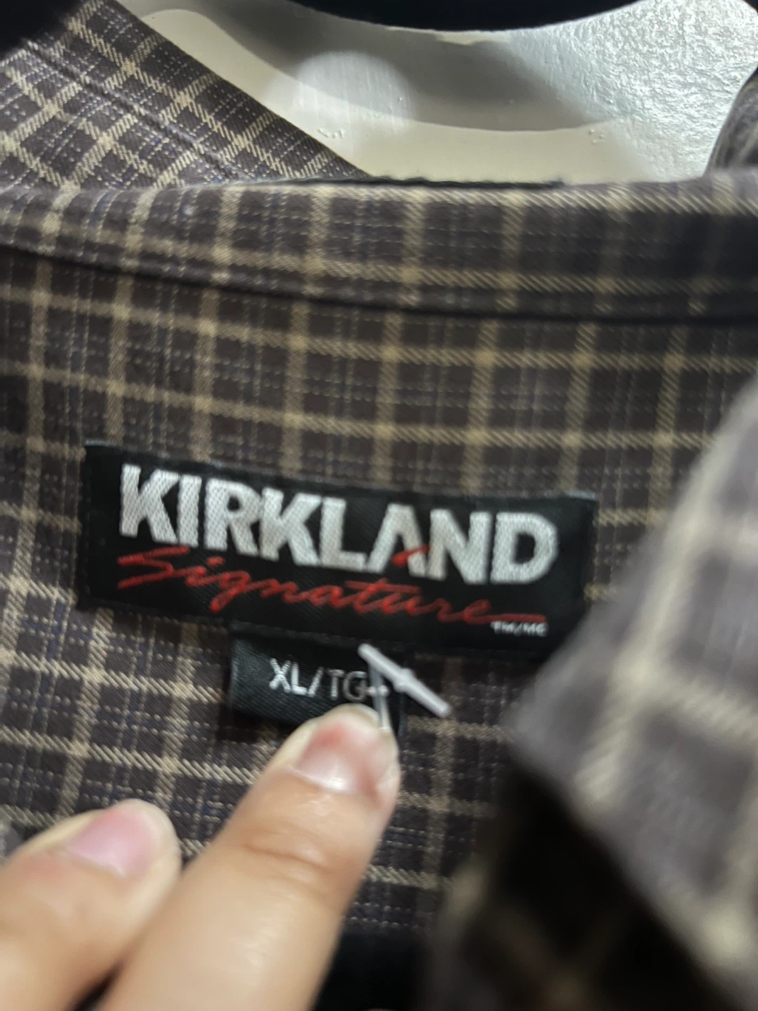 Mocha Brown Striped Button Up Kirkland - photo 2