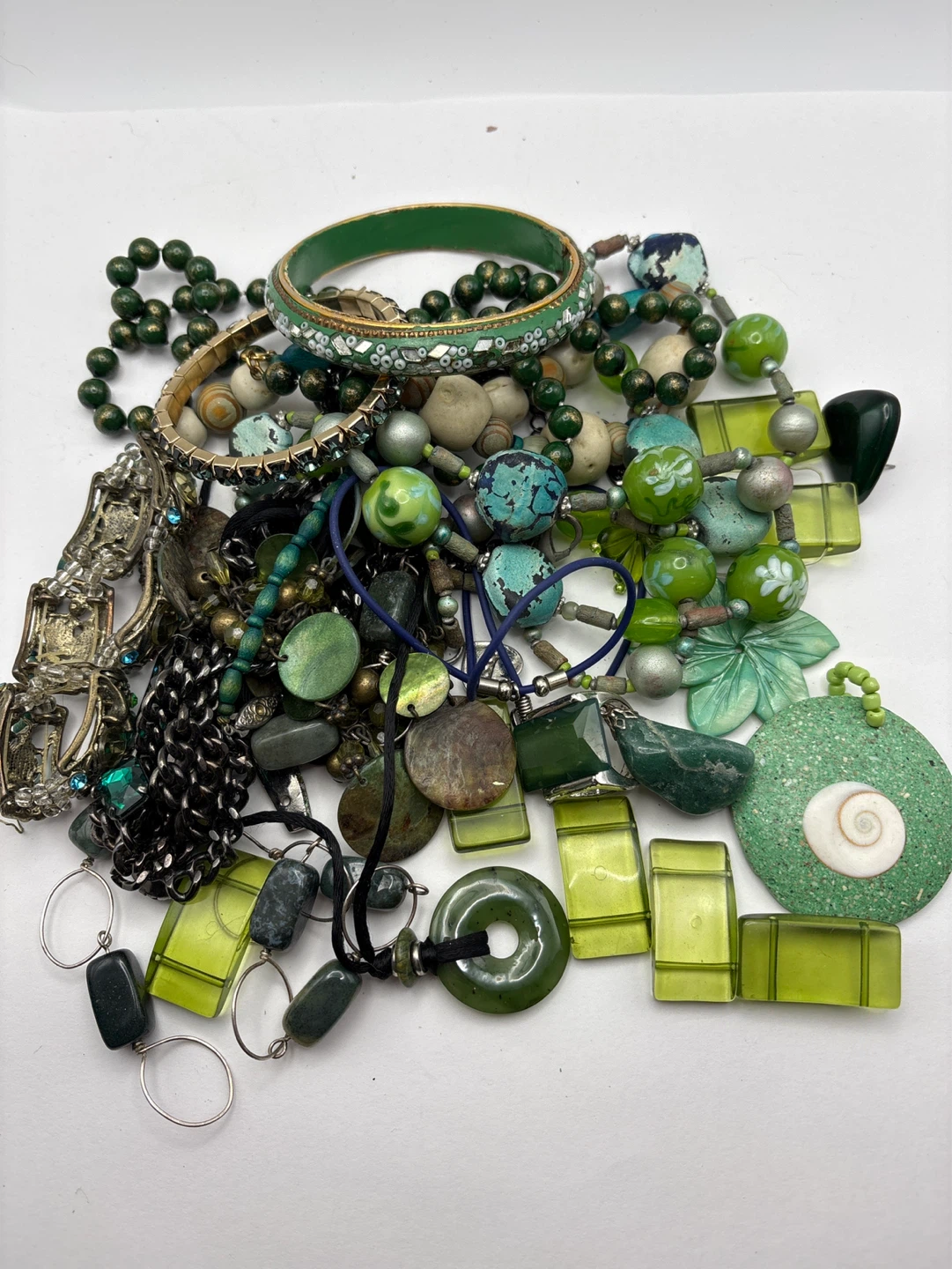 Green Vintage Jewelry Lot 500g