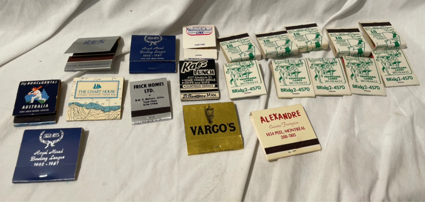 Vintage Matchbooks, 20