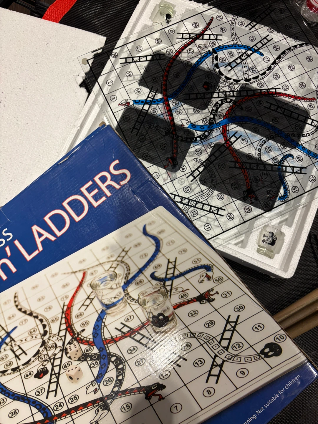 Shot Glass Snakes 'n' Ladders Game - photo 3