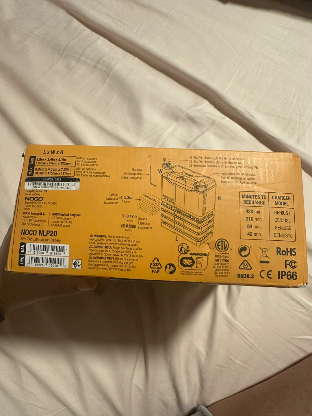 NOCO Lithium NLP20 12V 600A Battery - photo 5