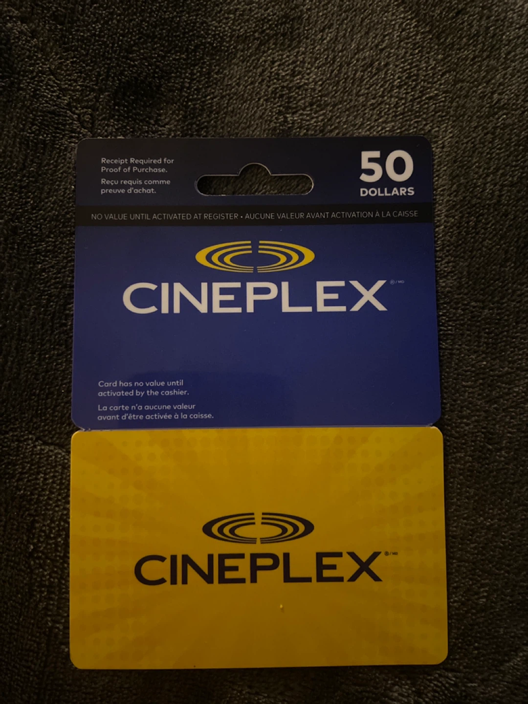 Cineplex $50 Gift Card