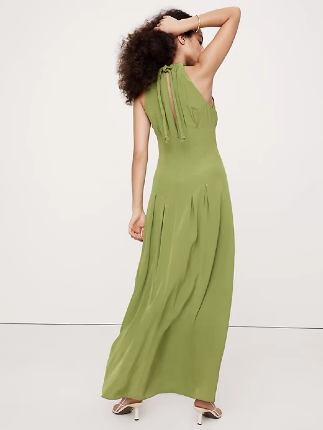 NEW Banana Republic Matte Silk Halter Maxi Dress Size 0 - photo 2