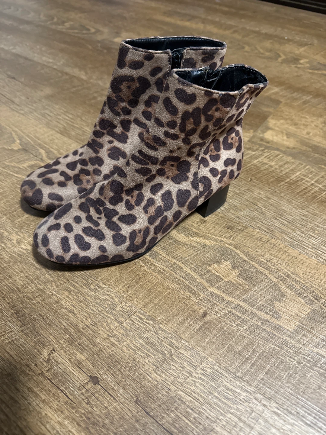Women's Leopard Print Ankle Boots - photo 2