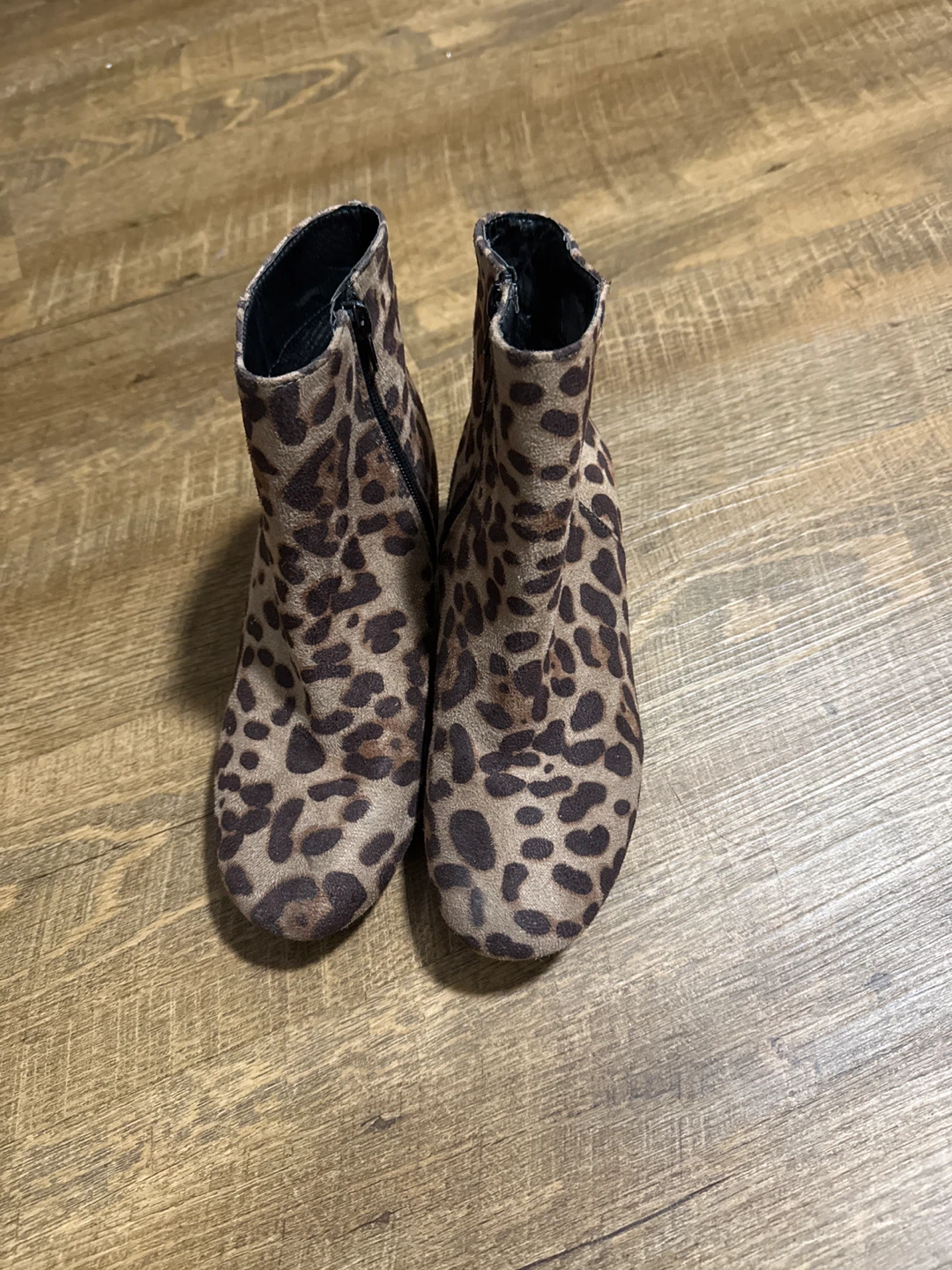 Women's Leopard Print Ankle Boots