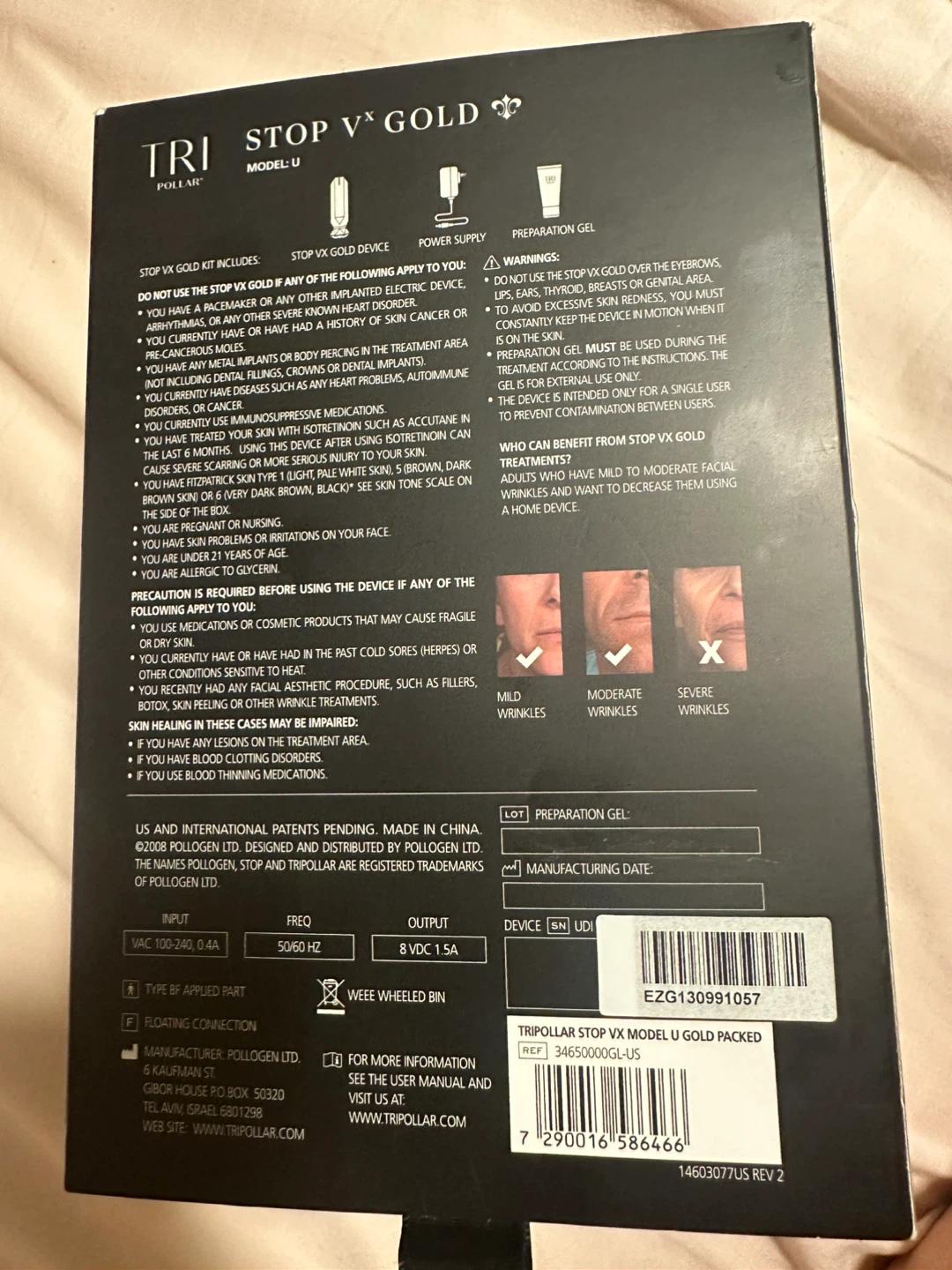 Tripollar Stop Vx Gold Device for Facial Wrinkles - photo 2