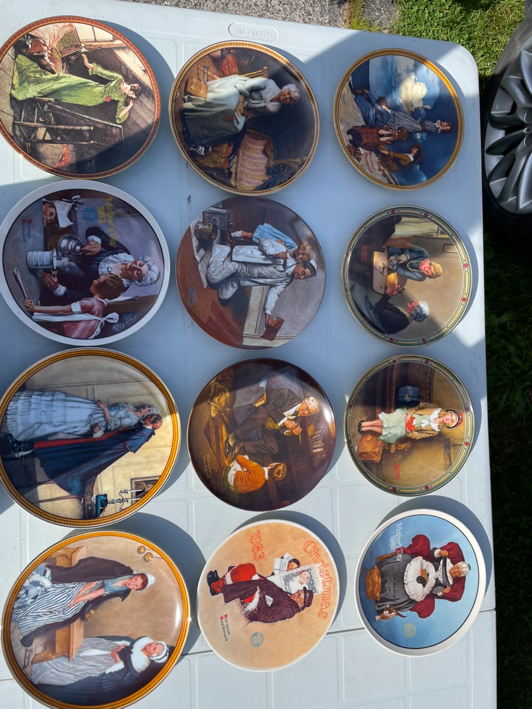 Collection of 12 Norman Rockwell Collector Plates