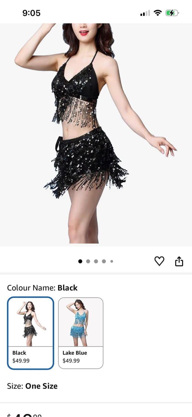 Sequin Fringe Dance Skirt - photo 2