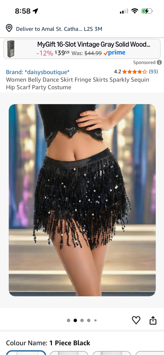 Sequin Fringe Dance Skirt - photo 5