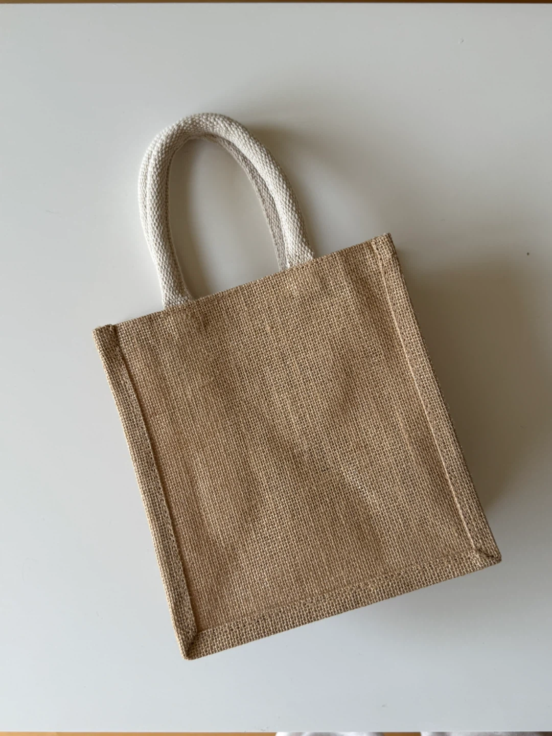 Small Jute Tote Bag