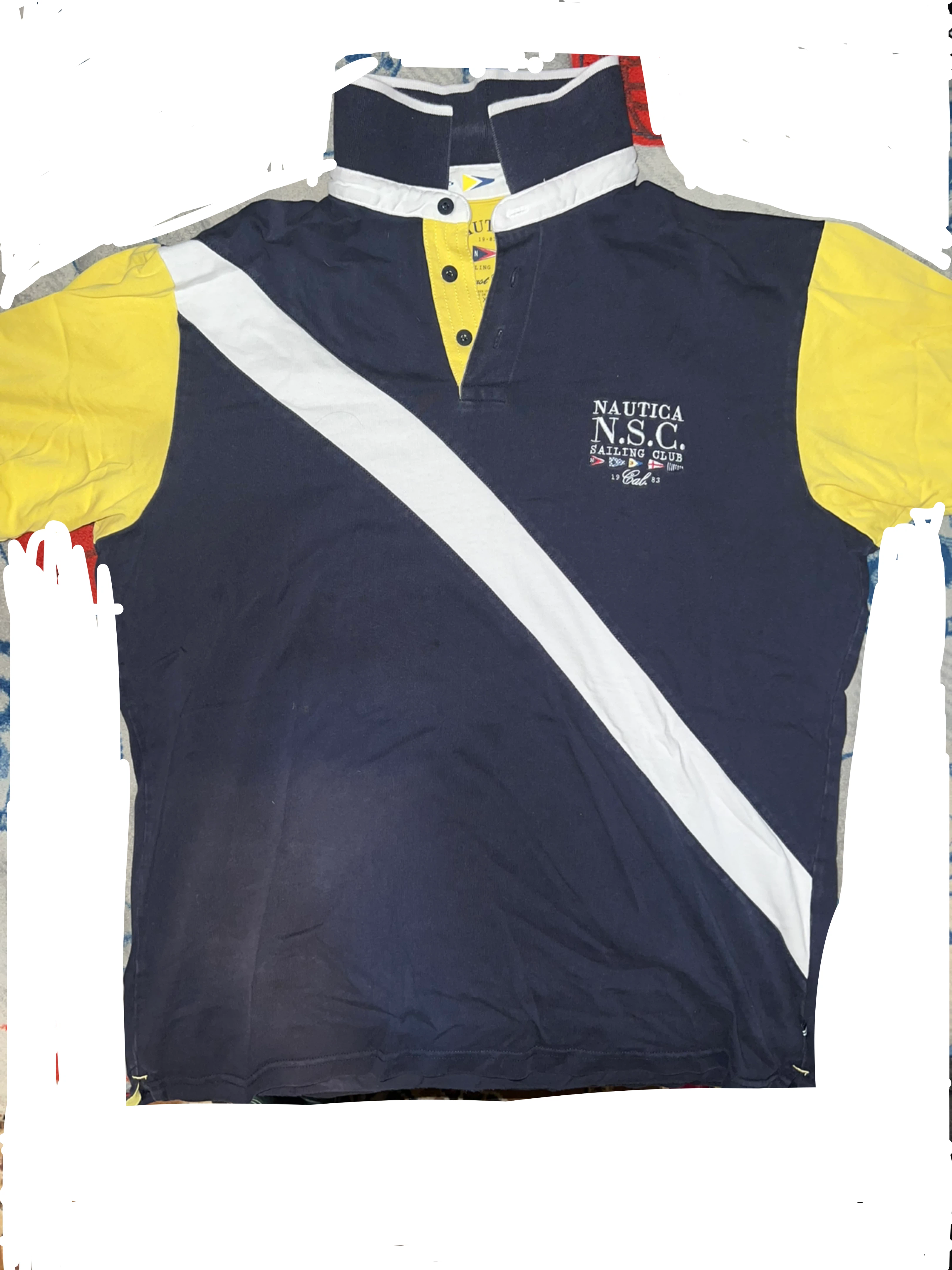 Nautica North Coast Sailing Club Rugby Shirt XL