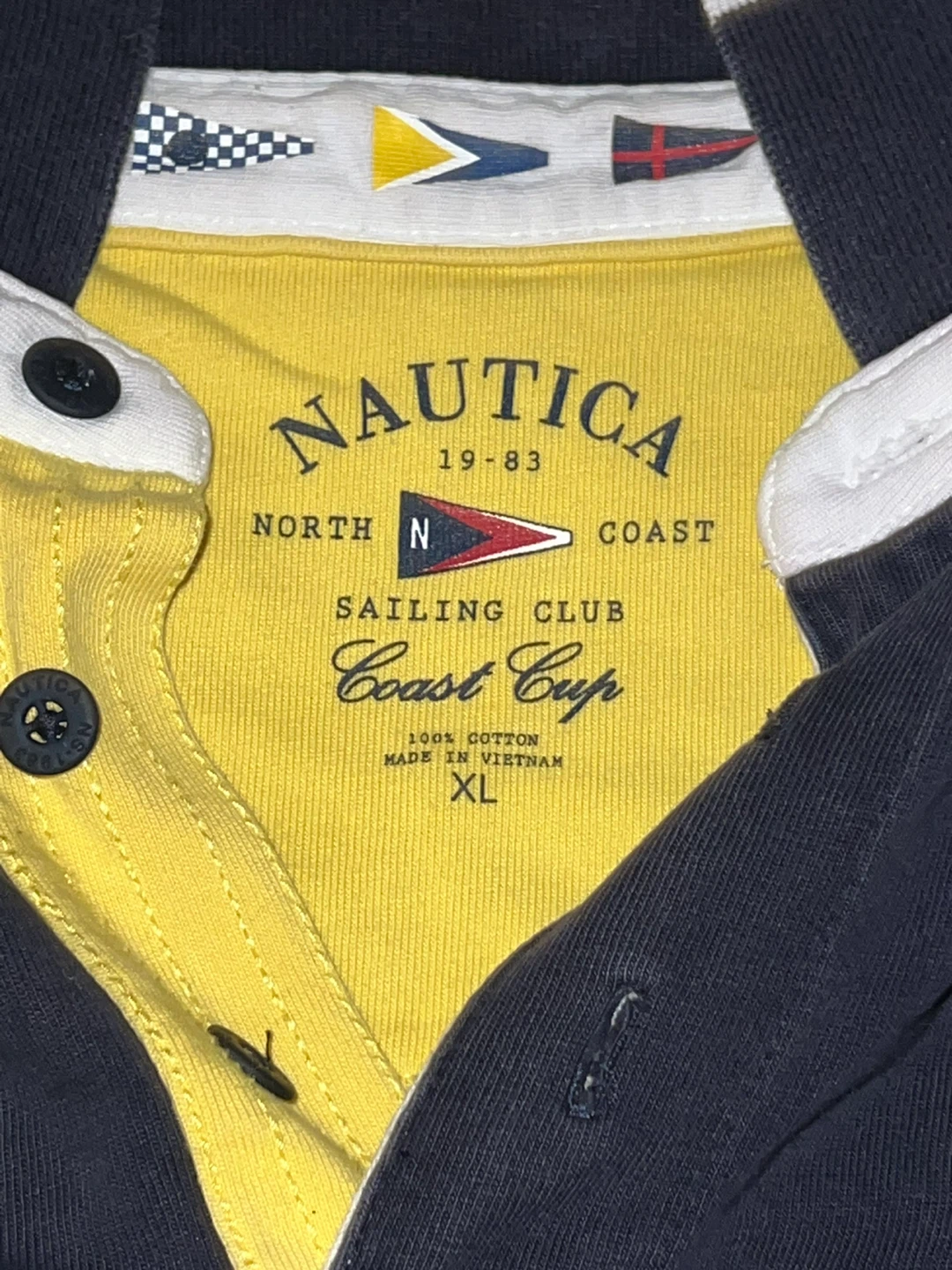 Nautica North Coast Sailing Club Rugby Shirt XL - photo 3
