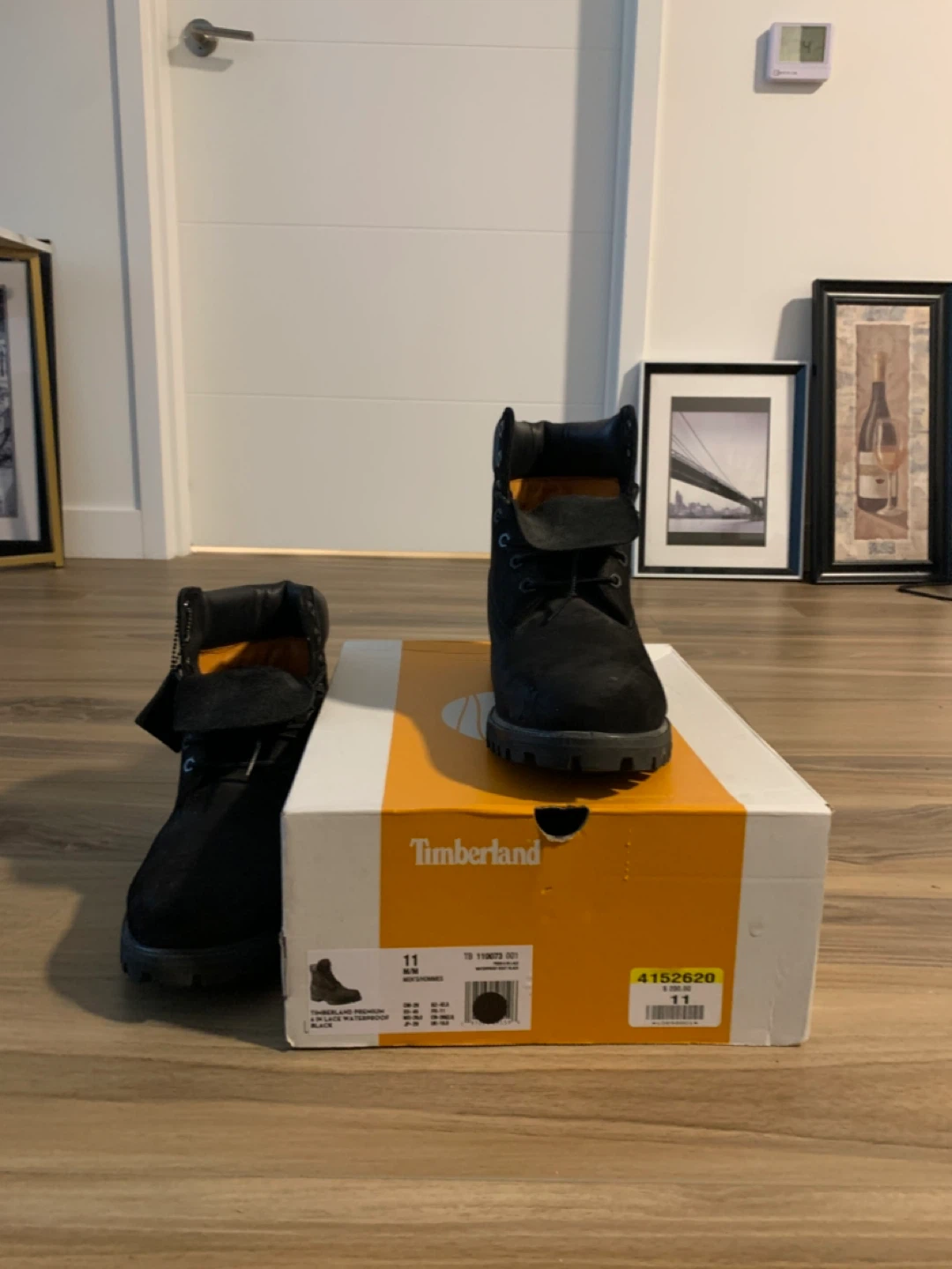 Timberland Black Suede Waterproof Boots Size 11