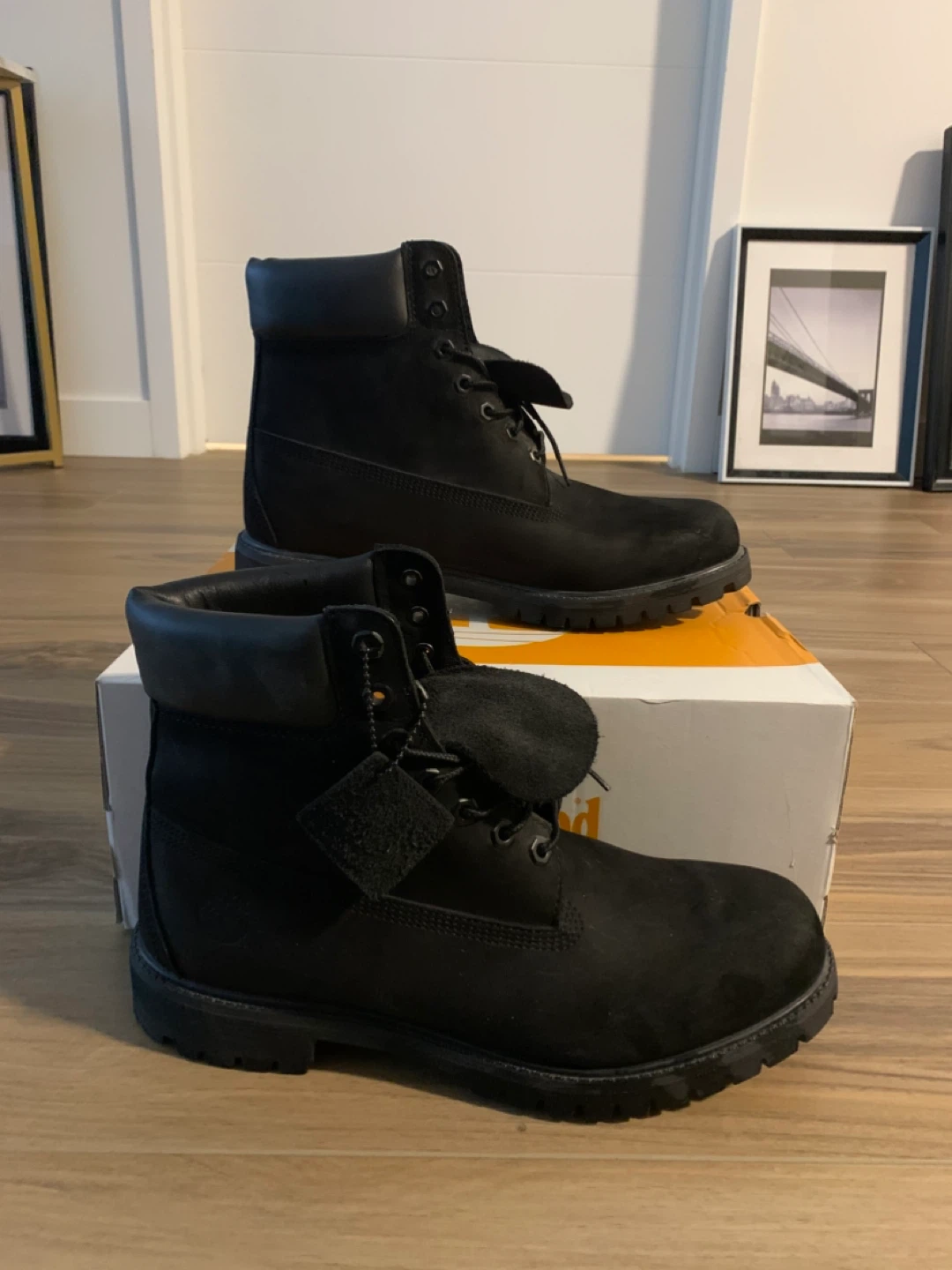 Timberland Black Suede Waterproof Boots Size 11 - photo 3