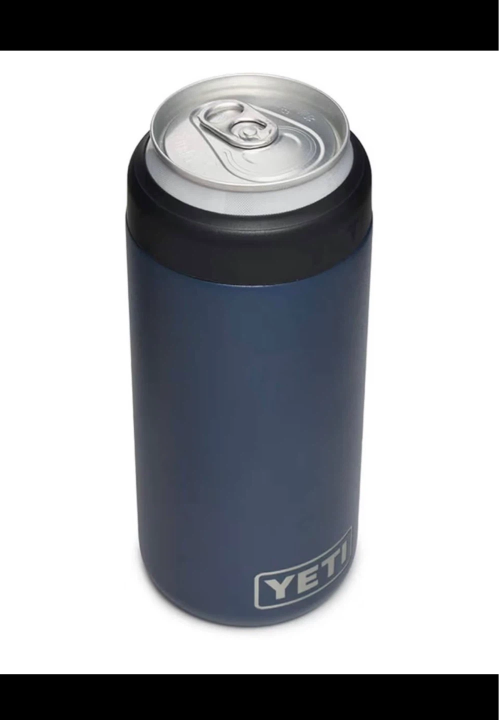 New YETI Rambler 12 oz. Colster Slim Can Insulator Black or Navy - photo 4