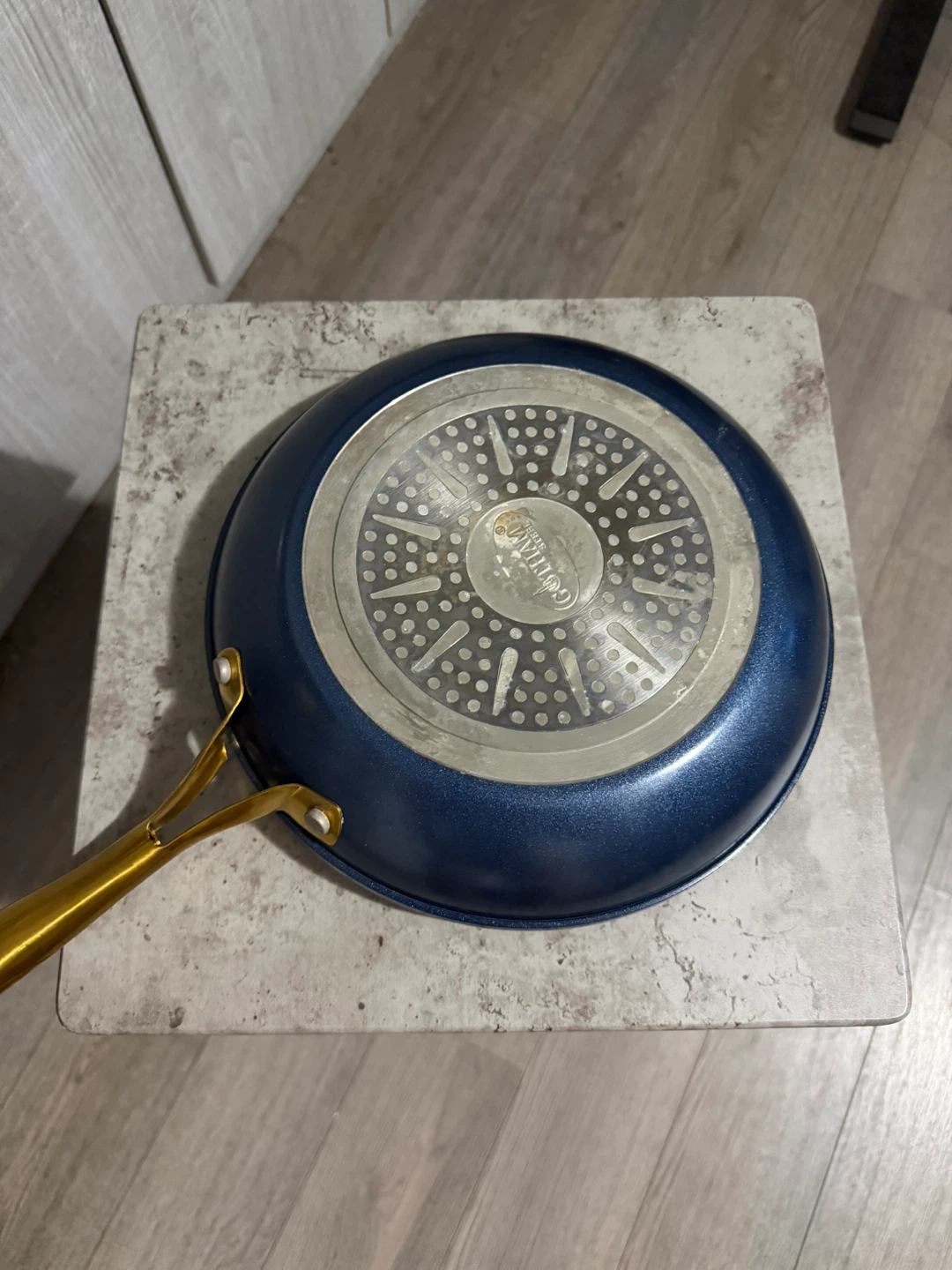 Blue Non-stick Frying Pan with metal Handle - photo 2