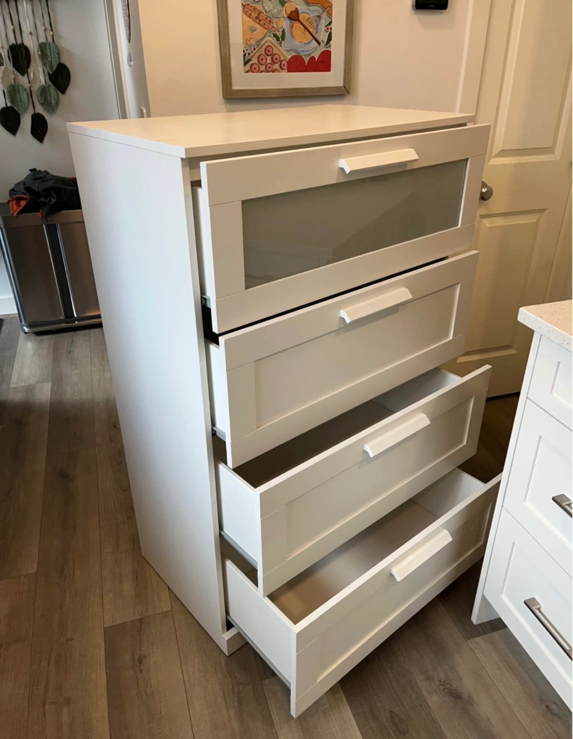 IKEA BRIMNES white dresser with 4 drawers - photo 2