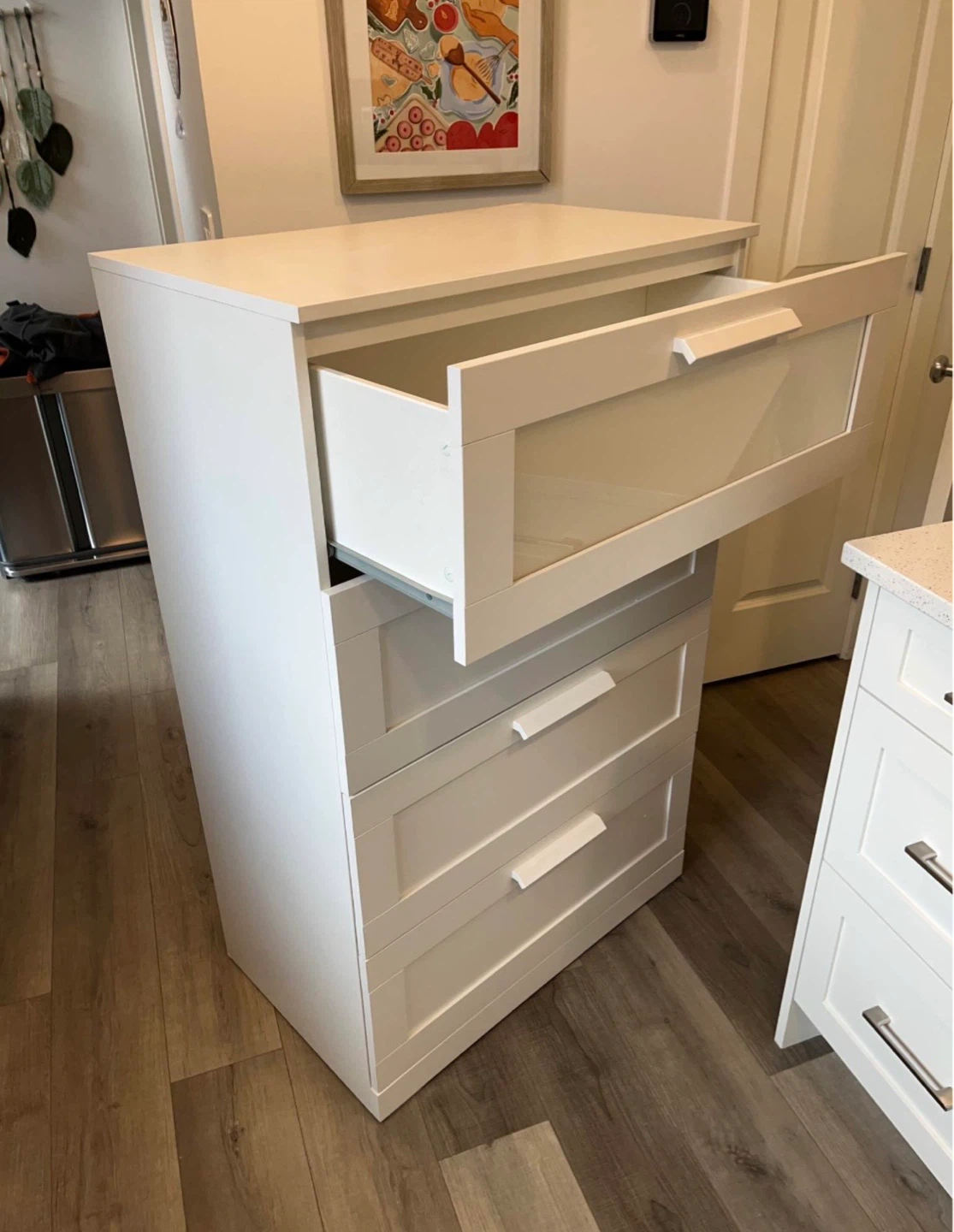 IKEA BRIMNES white dresser with 4 drawers - photo 3