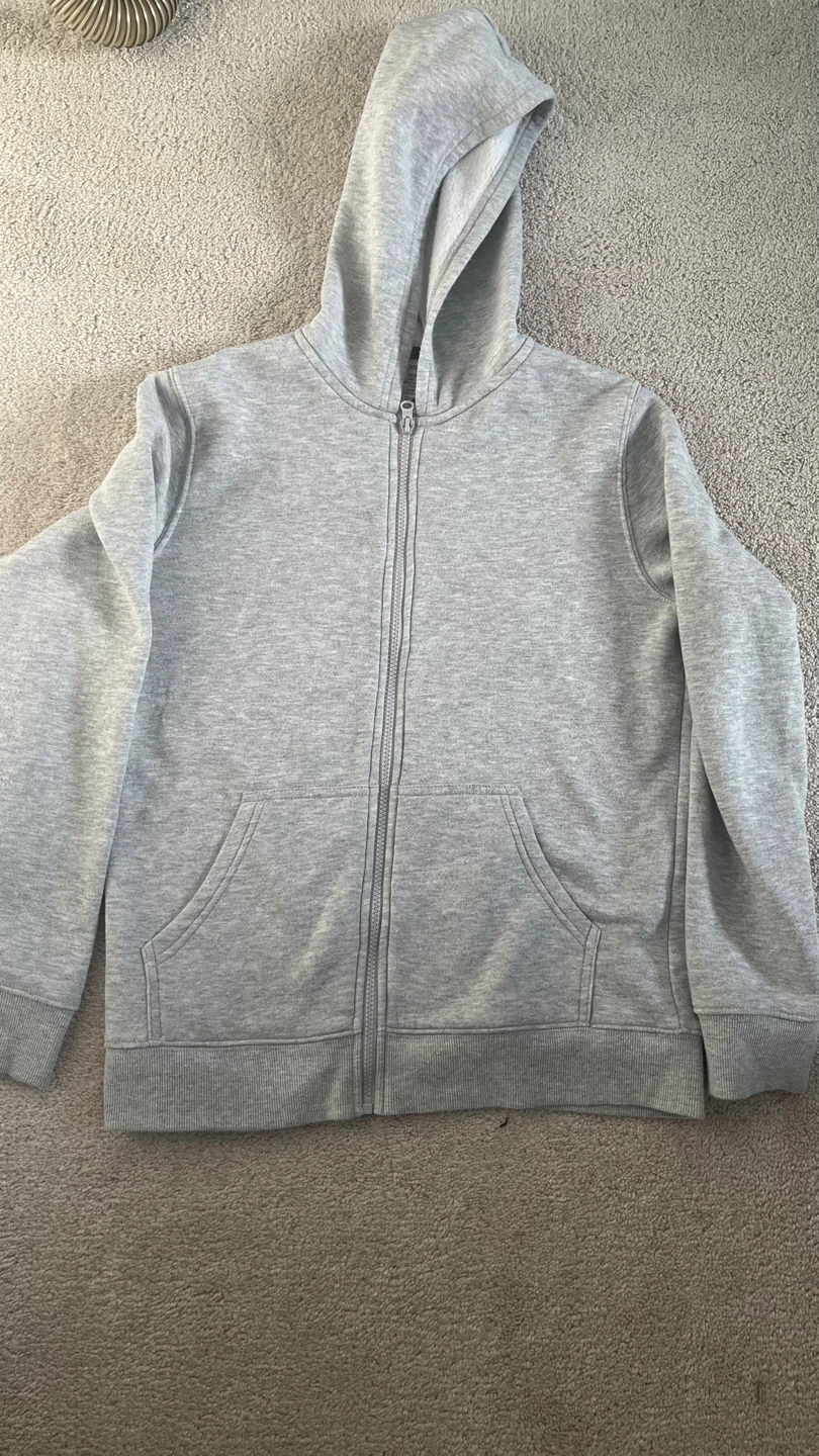 Grey Full Zip Hoodie