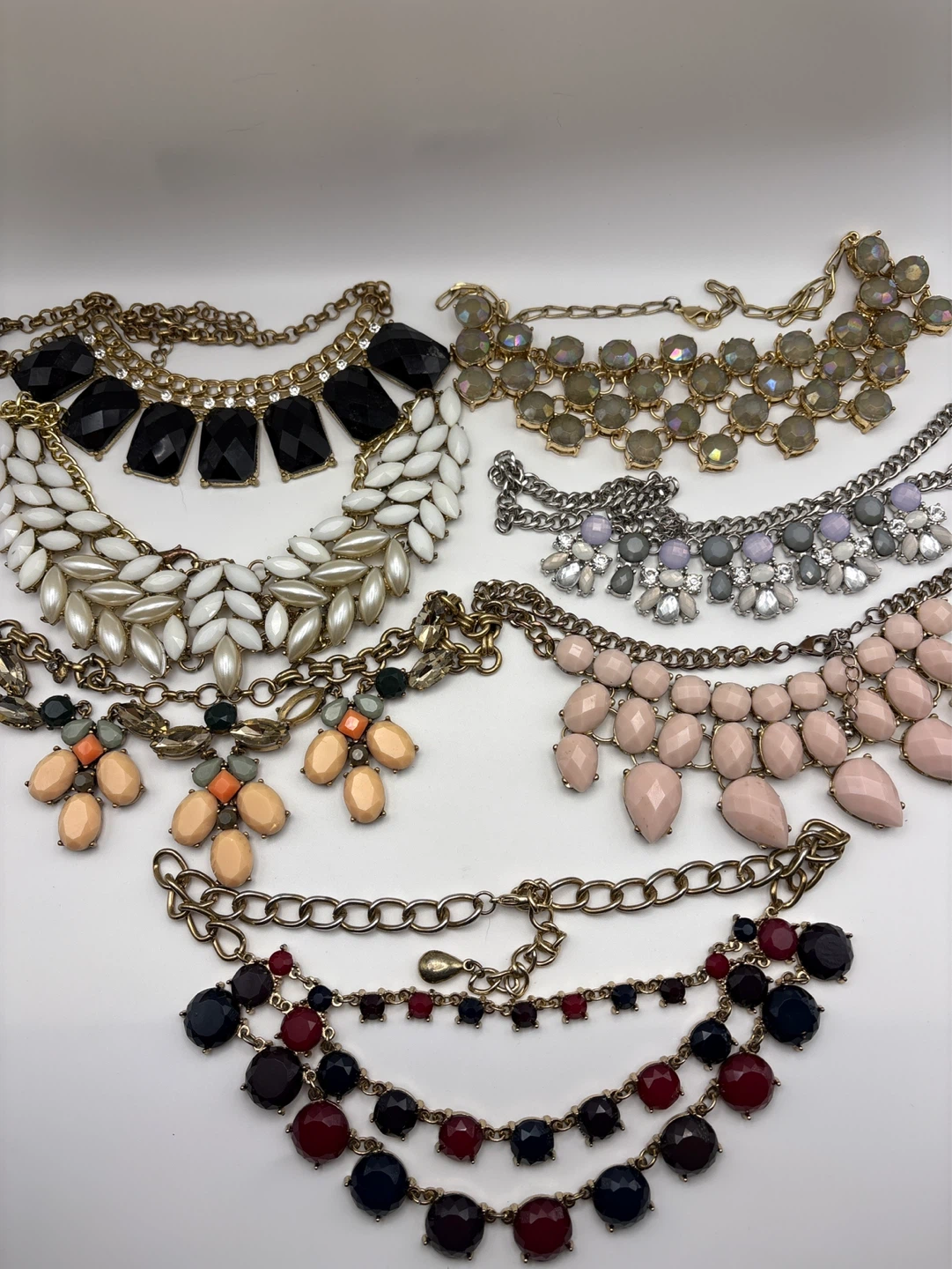 $20 Statement Bib Necklace Lot of 7