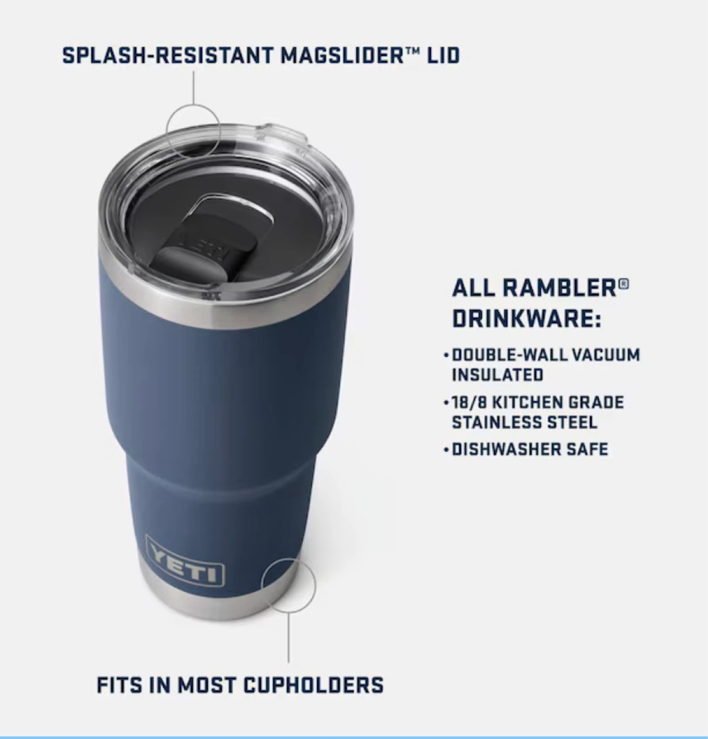 NWT YETI Rambler 30oz Tumbler with MagSlider Lid Forest Green - photo 5